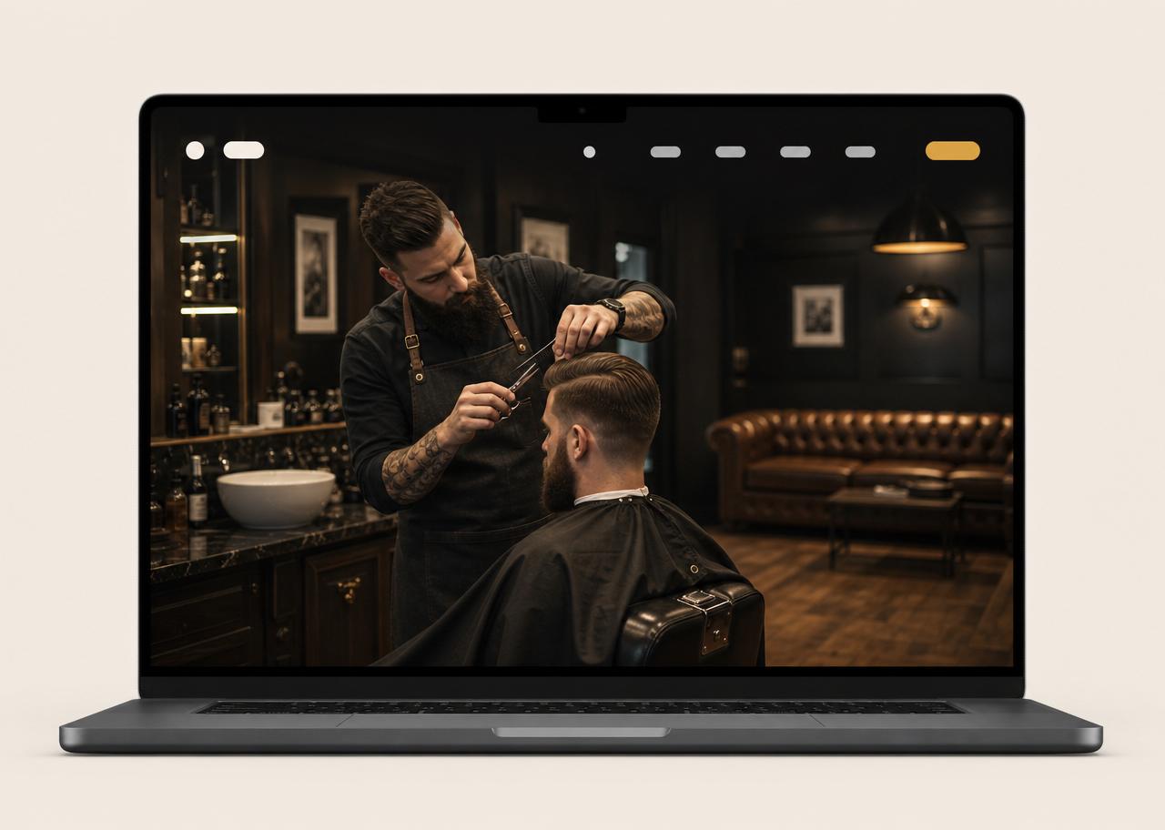 Example website we designed for a beauty business
